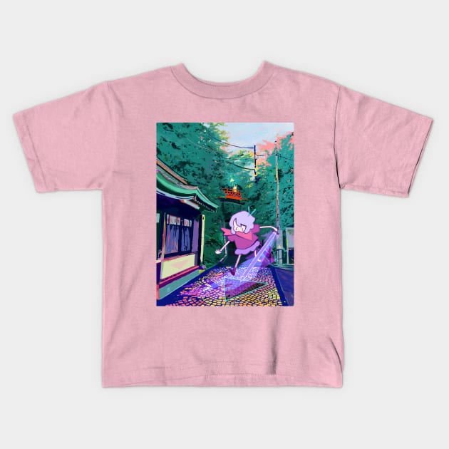 Sankakkei Kids T-Shirt by kurilord